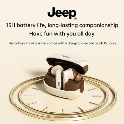 Jeep JP EW133 TWS Wireless Earbuds - Bluetooth 5.4, Noise Cancelling, IPX5 Water Resistant