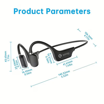 Sanag Bone Conduction Headphones – 3D Stereo Sound for Sports, Great Gift Idea