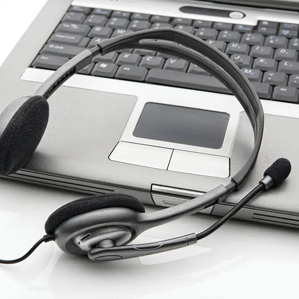 Logitech H111 Stereo Headset - Unidirectional Mic, Adjustable Headband, 3.5mm Multi-Device Wired Headset