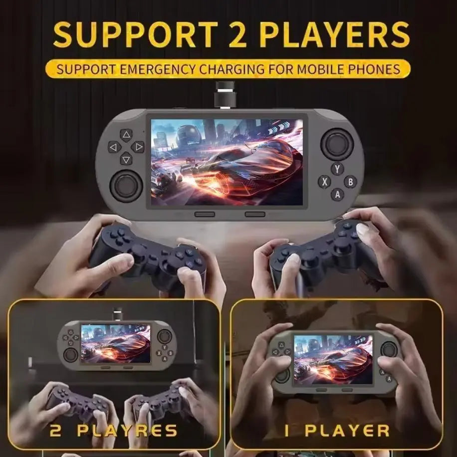 LASTEND SF3000 Portable Retro Handheld Game Console - 4.5-Inch IPS Display, 3000mAh Battery, 16GB TF Card, Compact Gaming Set