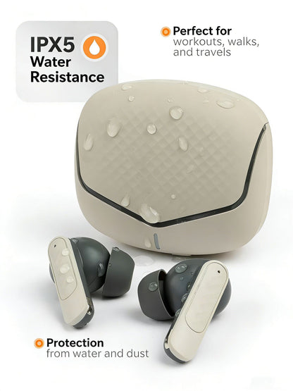 Ivante Wireless Earbuds - Active Noise Cancelling with 60H Total Playtime