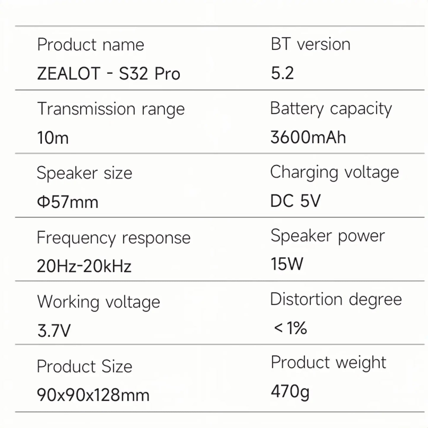 ZEALOT Portable Bluetooth Speaker – Outdoor Wireless, RGB Lights, IPX5, 12H Playback, Heavy Bass – Mini Lightweight for Camping & Hiking
