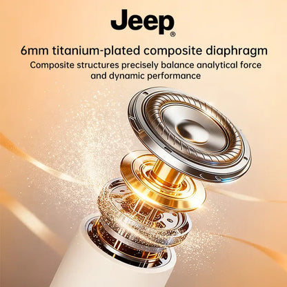 Jeep JP EW140 Sleep Bluetooth 6.0 Earbuds - Deep Bass, Type-C Fast Charging, 3.5H Playtime, Noise Cancelling