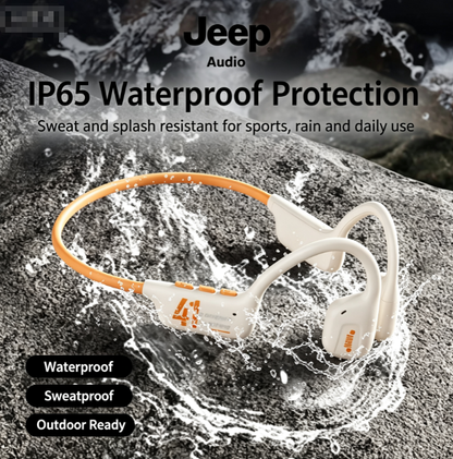 Jeep JPS EC001 Air Conduction Wireless Bluetooth Headset - Ear-Mounted Sports Headphones with Ultra-Long Battery Life for Running