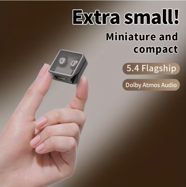 Mini Invisible Wireless Earbuds with Mic – Bluetooth 5.4, Comfortable Silicone Tips, Ideal for Small Ear Canals, Travel & Relaxation