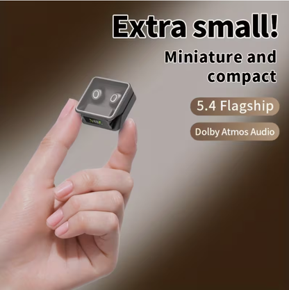 Mini Invisible Wireless Earbuds with Mic – Bluetooth 5.4, Comfortable Silicone Tips, Ideal for Small Ear Canals, Travel & Relaxation