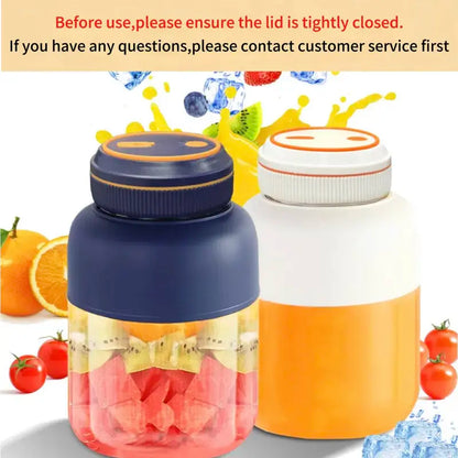 [Ensure the juicer is tightened before use.]Portable Household Appliances Juicer,USB Rechargeable Juice Blender Cup,Multifunctional juicermachine ,Summer Essentials Smoothieblender