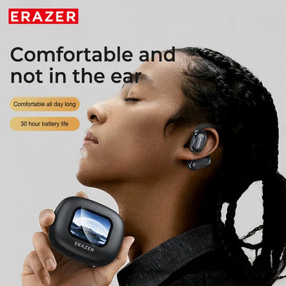 ERAZER OWS Touch Screen Earphone Bluetooth 5.4 Wireless Headphones Noise Canceling TF Card Headset HIFI Stereo Full-Color Display Multifunctional Earbuds With Mic