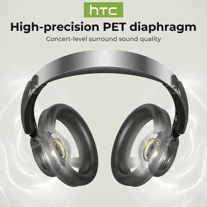 HTC HP06 OWS Open Wireless Headphone Foldable Bluetooth Headphones Over Ear with Built-in Microphone HIFI Stereo Multifunctional Earbuds Wireless Headset for Gaming, Phones, Computers, Electronics Audio Headphone