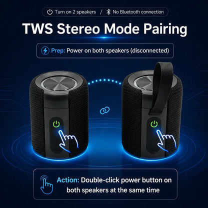 2-in-1 Stereo,20W Split Wireless Speaker-Multifunctional Portable Magnetic Waterproof Bluetooth V5.3 Sound System, Wireless Pairing & Multi-Device Connection,USB/Audio Cable Charging,for Home/Outdoor Use,SummerWins,Smartphone Compatible,DealsForYouDays,