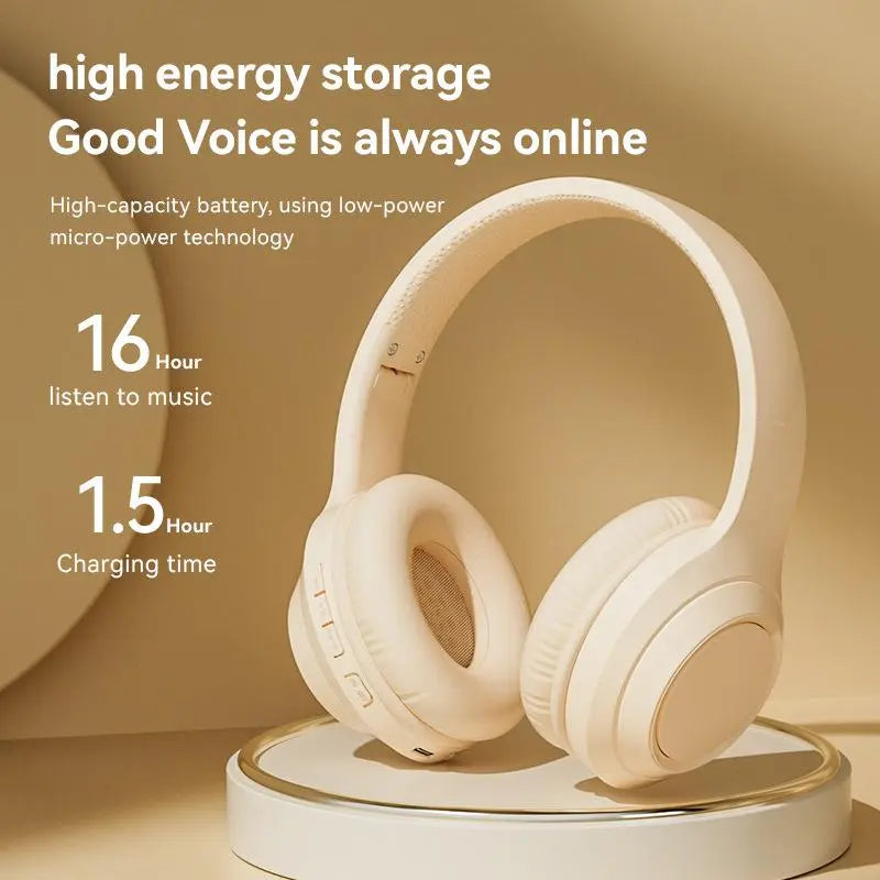 Wireless Gaming Headphones, Foldable Gaming Bluetooth-Compatible Headset with Built-in Microphone, Portable Foldable Headset for Home, Outdoor & Gym Use, Wireless Headset Audio Gift, Headphones for Sports, BT Compatible