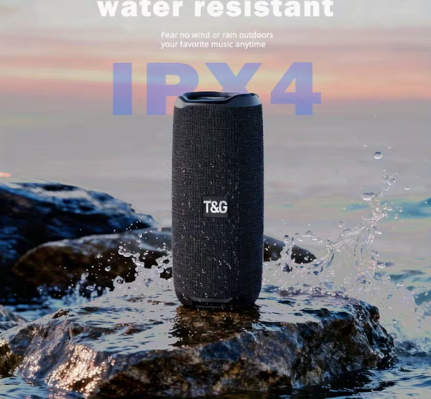 Portable Wireless Speaker – High-Definition Sound, Powerful Bass, IPX4, Hands-Free Calls, Multi-Playback (TF/USB/Wireless/AUX), Compact for Outdoor, Travel & Parties