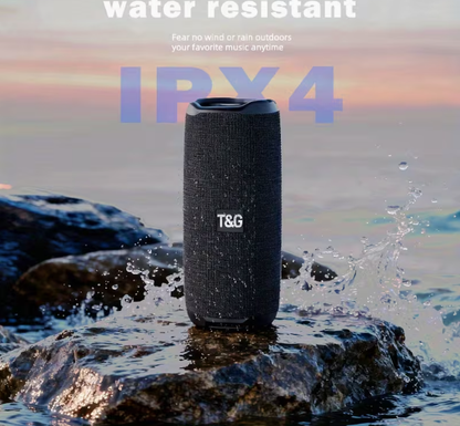Portable Wireless Speaker – High-Definition Sound, Powerful Bass, IPX4, Hands-Free Calls, Multi-Playback (TF/USB/Wireless/AUX), Compact for Outdoor, Travel & Parties