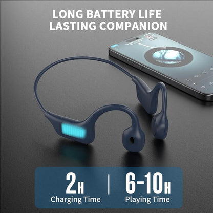 G08 Wireless Bone Conduction Earphone - IPX5 Water Resistant, Bluetooth-Compatible, Lightweight Open-Ear for Running and Fitness