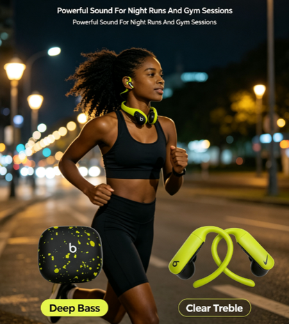 New Collaboration Power Pro2 Ear-Hook Wireless Sports Bluetooth Earphones with Pop-Up Display and Mic