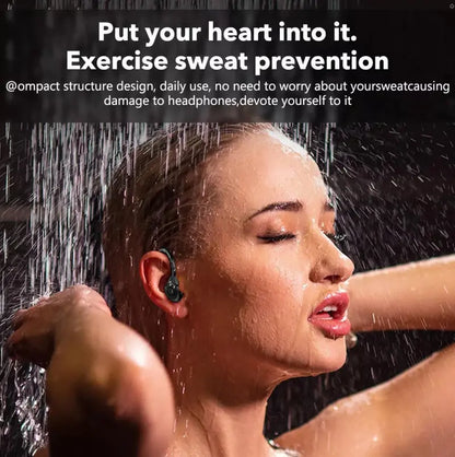 R400 Bluetooth 5.3 TWS Wireless Earphones - Ear Hook Design, Stereo Sound Earbuds