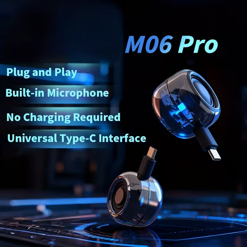 Mini Plug-and-Play Subwoofer – Powerful Bass, No Charging, Type-C for Phones & Computers