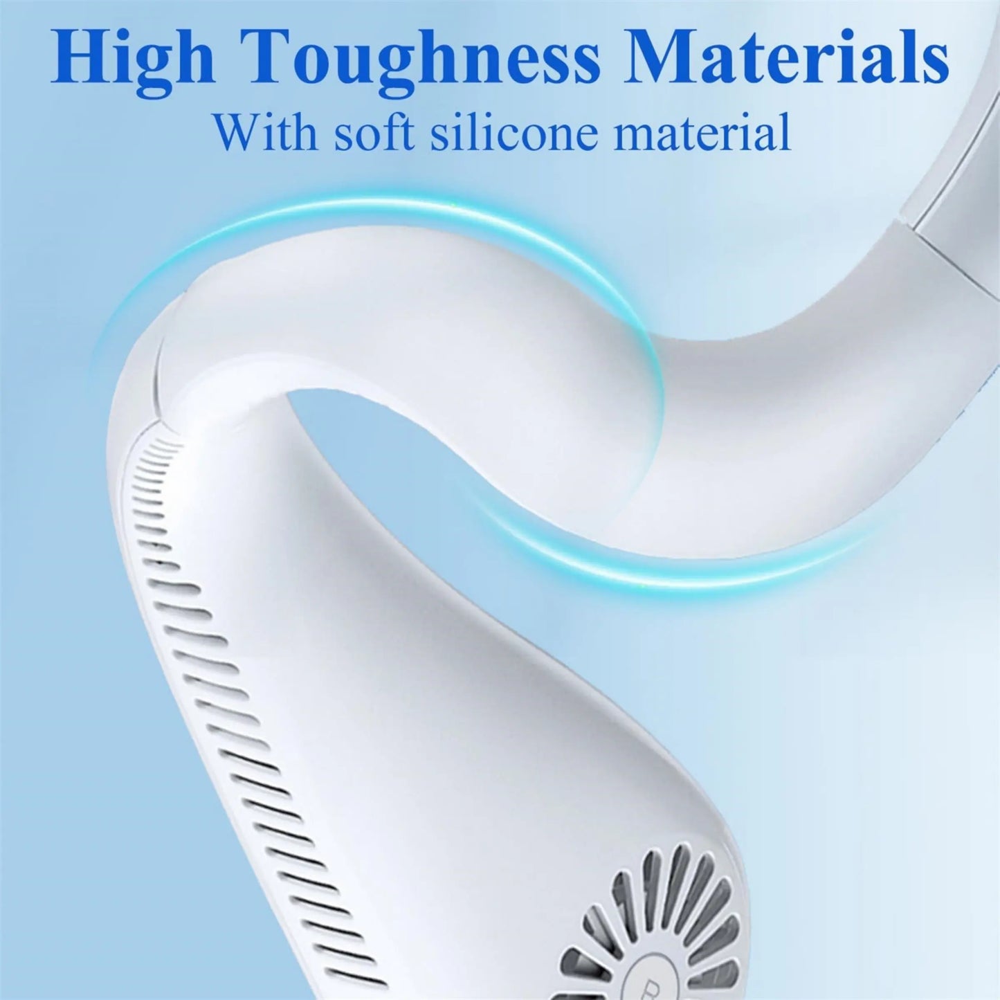 Portable Neck Fan, USB Rechargeable 3-Speed Wearable Quiet Low Noise Cooling Fan, Hands-Free Bladeless Fan for Outdoor and Indoor Cooling, Birthday Gifts for Men, Women, Mom & Dad – 🔥 Buy 1 Get 1 FREE 🔥