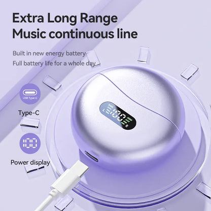 M79 Wireless Sport Headphones — Clip-On Bone Conduction Design for Running, Hi-Res Panoramic Audio & Smart Display Digital Electronic Bluetooth Earbud