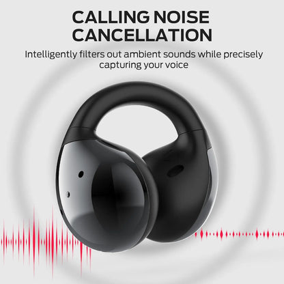 Monster Open Ear AC600 Headphones - Bluetooth 5.4 Clip-On Wireless Earbuds with HiFi Stereo, ENC Calls, 21H Playtime and IPX6 Water Resistant for Workouts