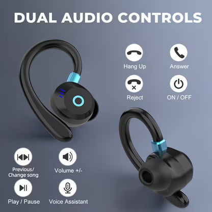 TWS Wireless In-Ear Earbuds Bluetooth 5.4 - ENC Noise Cancellation, Dual Mics, 40H Playback, LED Display Charging Case