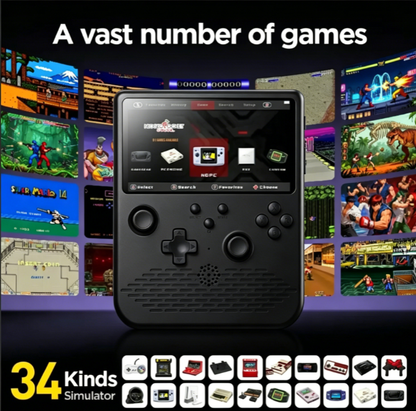 H5 Handheld Game Console, Mini Portable Video Game Console, 5-Inch IPS Screen, 4000mAh Battery, 34+ Mainstream 30000+ Game Presale