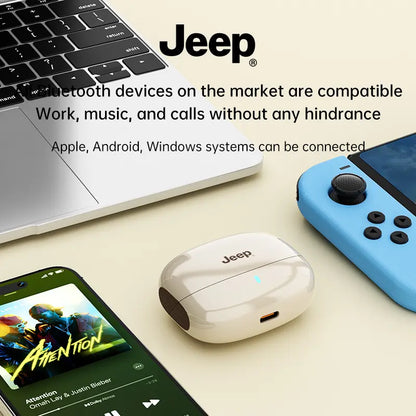 Jeep JP EW133 TWS Wireless Earbuds - Bluetooth 5.4, Noise Cancelling, IPX5 Water Resistant