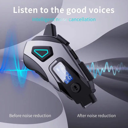 Motorcycle Helmet Wireless Headset, 1080P HD Dash Cam, Dashcam, Waterproof Bluetooth-compatible Earbuds, Ip65 Water Resistant, Fm Radio, 32GB Memory Card Included