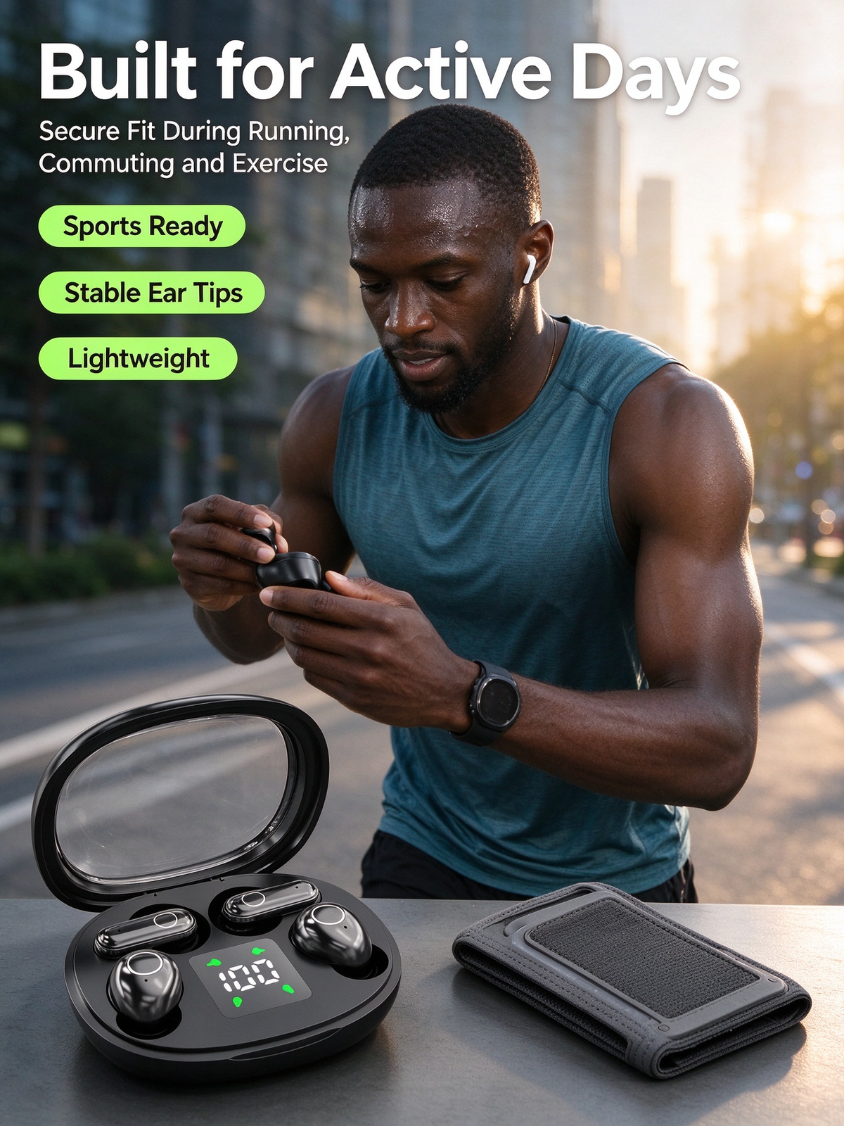 2-in-1 Wireless Bluetooth Earbuds – Mini In-Ear Headphones with Hi-Fi Sound & Pain-Free Fit
