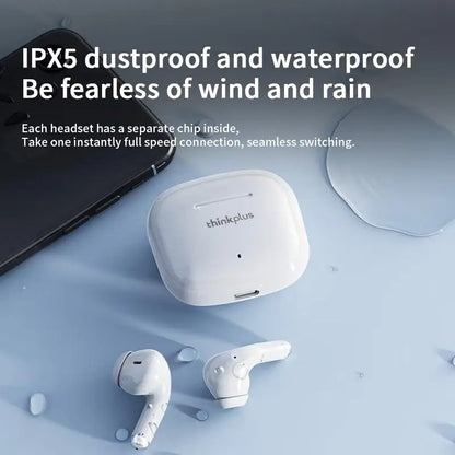 Lenovo Thinkplus LP40 Pro Wireless Earphones - Touch Control, Low Latency for Gaming and Sports