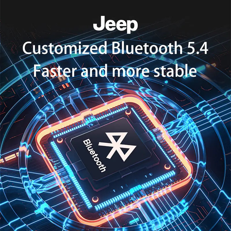 Jeep EW121 TWS In-Ear Wireless Bluetooth Headset - Bluetooth 5.4, Water Drop Design, Compact for Sports and Gaming