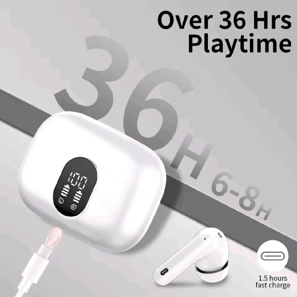Wireless Earbuds with Bluetooth 5.3 In-Ear Headphones Featuring 4 ENC Mics and 36 Hours of Playtime LED Display Included