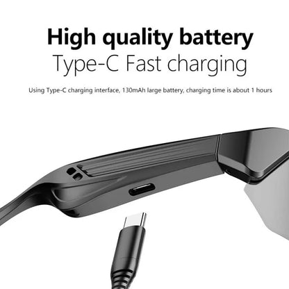 YJ-006 Bluetooth-Compatible Sports Smart Glasses for Men and Women - Quick Charging, Long Battery Life