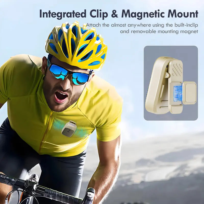 Wireless Mini Wearable Speaker – IPX5, Magnetic Clip, Built-in Mic, Hands-Free Music & Smartphone Calls
