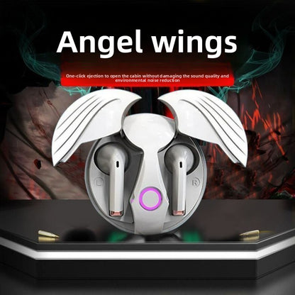 Creative Wing Design Wireless Bluetooth Earphone – HD Sound, Built-in Mic, Gaming & Sports Headset