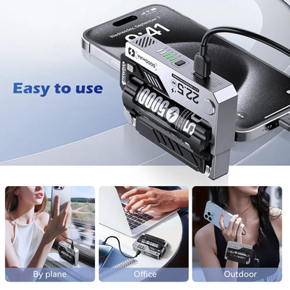 C+L Bidirectional Reverse Charging for Smartphones and Phones - Efficient Charging Method with 5000mAh Power Bank
