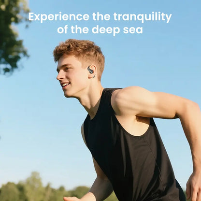 HTC NE50 open-ear headphones, removable battery, four batteries for long-lasting battery life, high-quality wireless earphones, Bluetooth 6.0 waterproof earphones