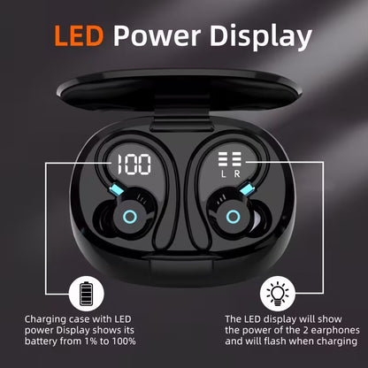 TWS Wireless In-Ear Earbuds Bluetooth 5.4 - ENC Noise Cancellation, Dual Mics, 40H Playback, LED Display Charging Case