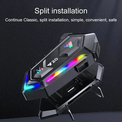 Motorcycle Helmet Headset BT5.0 – Wireless Stereo Earphones with Noise-Cancelling Microphone, Waterproof & RGB Lights – Perfect Bluetooth Motorcycle Accessories