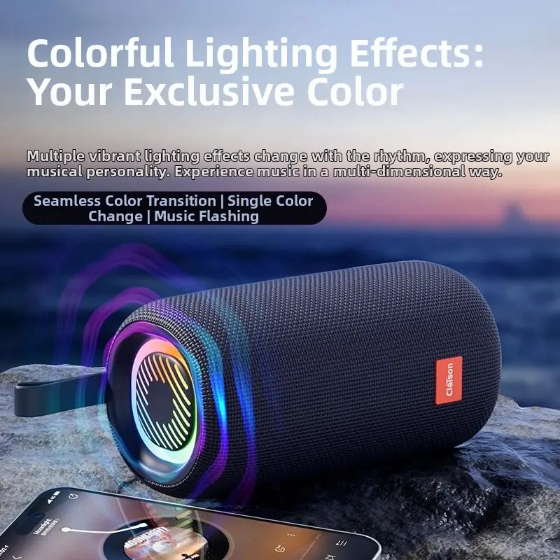 40W Portable Bluetooth Speaker – IPX7 Waterproof, Bluetooth 5.3, Dual Speakers, 9D Stereo Surround Sound – Ideal for Home, Outdoor Camping & Gifting