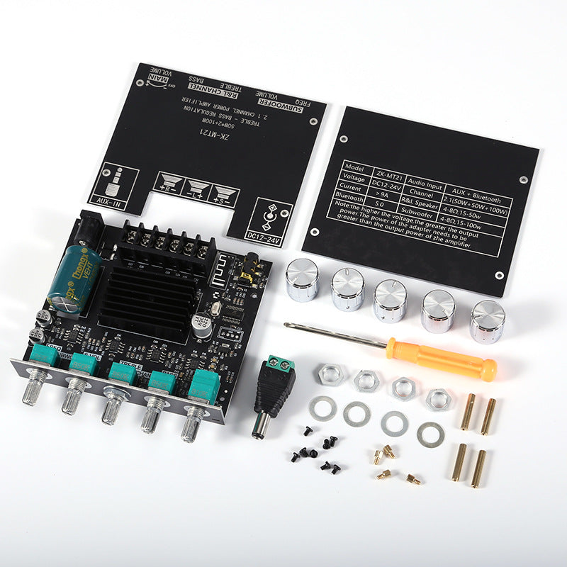 2.1 Channel Bluetooth Audio Power Amplifier Board Module for DIY Home Theater