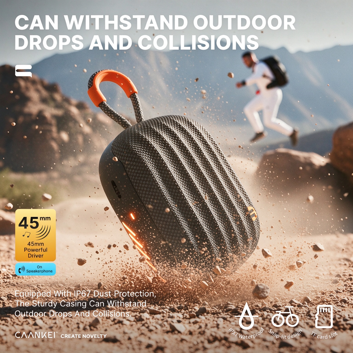 Outdoor Cycling Speaker - Dedicated High-Quality Speaker for Bicycle Riding, Waterproof Portable Mini Wireless Bluetooth Speaker