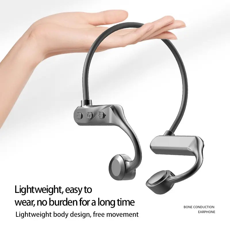 Universal Bone Conduction Neckband Bluetooth Headphones with Mic - Open-Ear for Gym, Exercise and Gaming