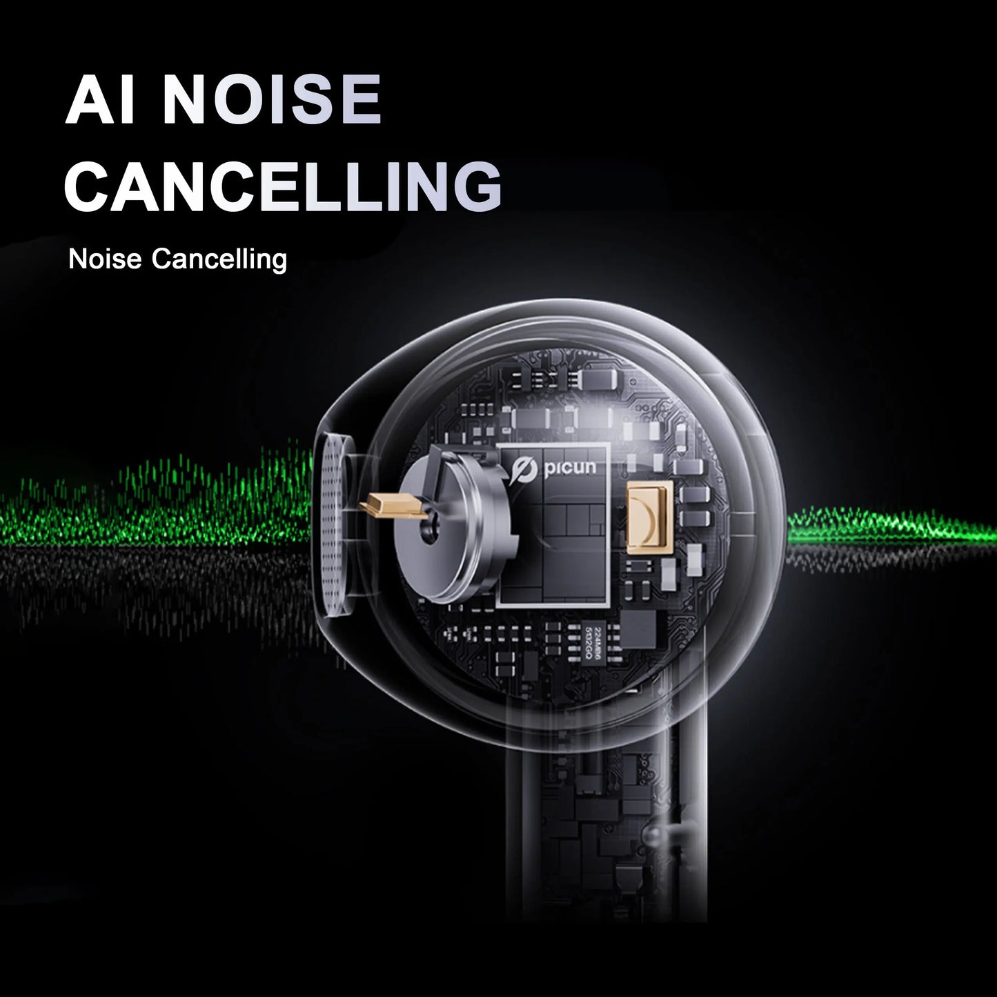 Gaming Earbuds - Mecha Design, Low Latency, RGB Light, HiFi Stereo, IPX5 Water Resistant