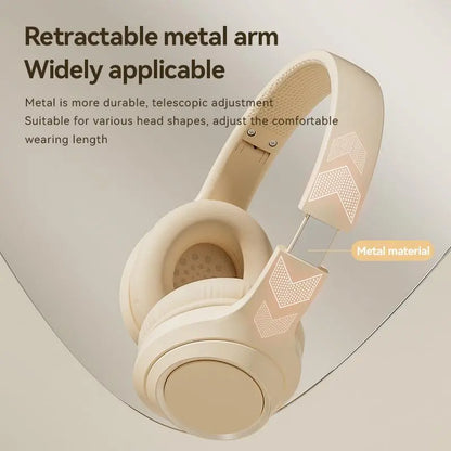Foldable Wireless Gaming Headset – Bluetooth-Compatible with Mic, Portable for Home, Outdoor & Gym, Ideal Gift for Sports Lovers