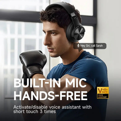 Picun B8 Bluetooth Headphones, 120H Playtime Headphone Wireless Bluetooth with 3 EQ Modes, Low Latency, Hands-Free Calls, Over Ear Headphones for Travel Home Office Cellphone PC Hifi Sound Quality