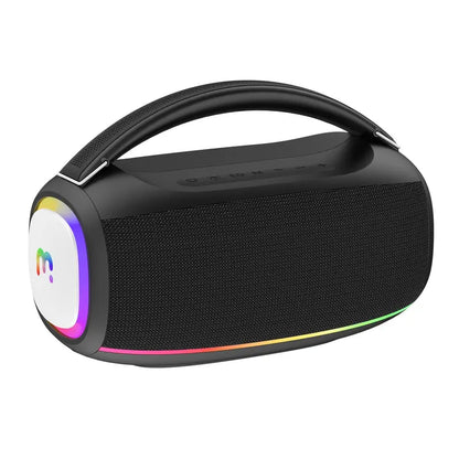 Portable Bluetooth Speaker Wireless with Lights, HD Stereo Sound, IPX4 Waterproof, TWS Pairing, BT5.3 with AUX Input, Small Speaker for Outdoor Home Camping Party, Ideal Electronics Gifts for Him, Her