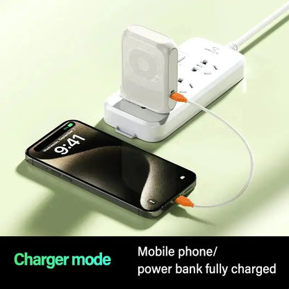 Portable Charger, Magnetic Power Bank, Small Wireless PowerBank, Battery Pack 20000mAh Travel Essentials Fast Charging With Built in Cable, Foldable Wall Plug for iPhone,Samsung,Andriod