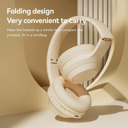Foldable Wireless Gaming Headset – Bluetooth-Compatible with Mic, Portable for Home, Outdoor & Gym, Ideal Gift for Sports Lovers