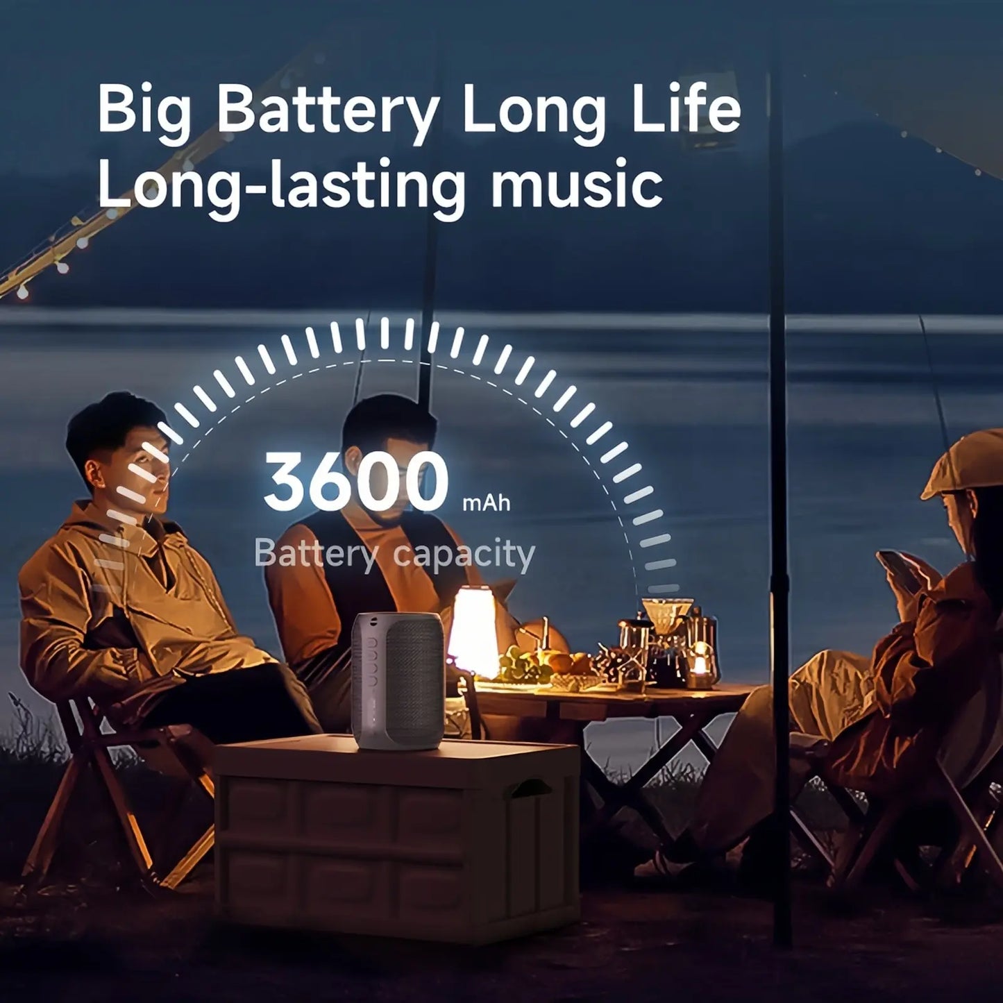 ZEALOT Portable Bluetooth Speaker – Outdoor Wireless, RGB Lights, IPX5, 12H Playback, Heavy Bass – Mini Lightweight for Camping & Hiking